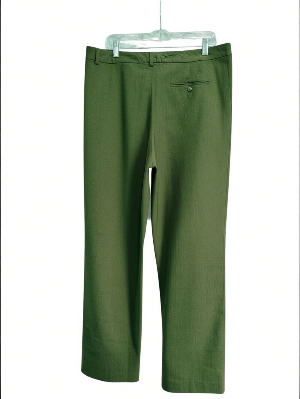 Lauren Ralph Lauren Olive Wool Wide Leg Trouser Pants Plus Size 14W - Picture 3 of 5